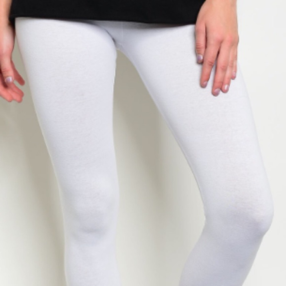 White Elastic waistband leggings - Picture 5 of 7